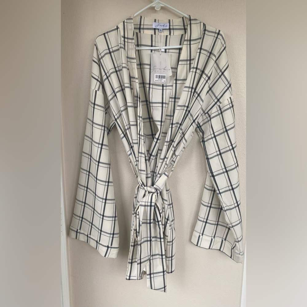 SABO SKIRT kimono plaid dress size XL